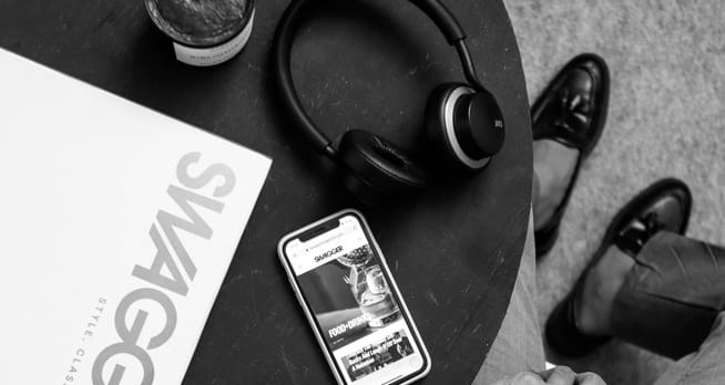 Headphones on a table
