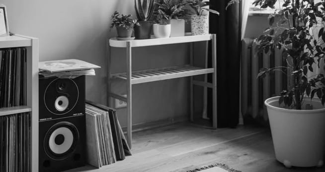 Headphones on a table